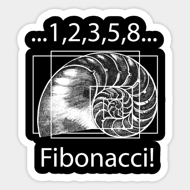 Fibonacci! Sticker by cartogram